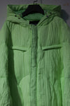 CHENPENG Pleated Puffer Jacket CP20AWJ002CPC394 Pleated Lime Green PCP1